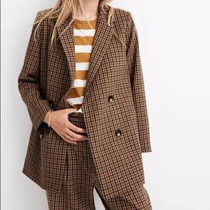 Madewell Desert Check Blazer Size Small